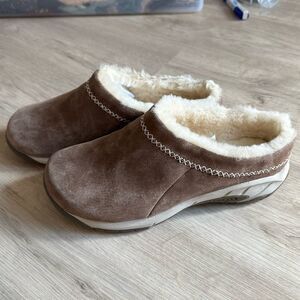 Merrell Encore Ice 4 Sheepskin Fur Lined Suede Slides Women’s Size 8W 8 WIDE